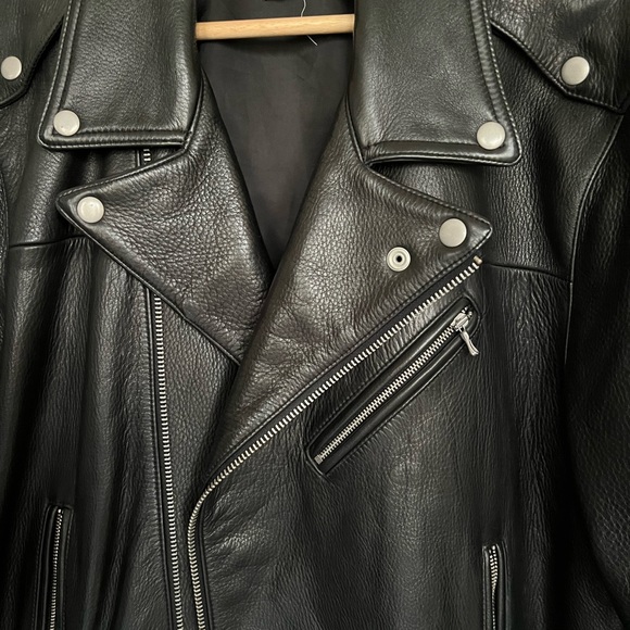 Gap x John Elliot x GQ leather biker jacket. - Picture 4 of 10